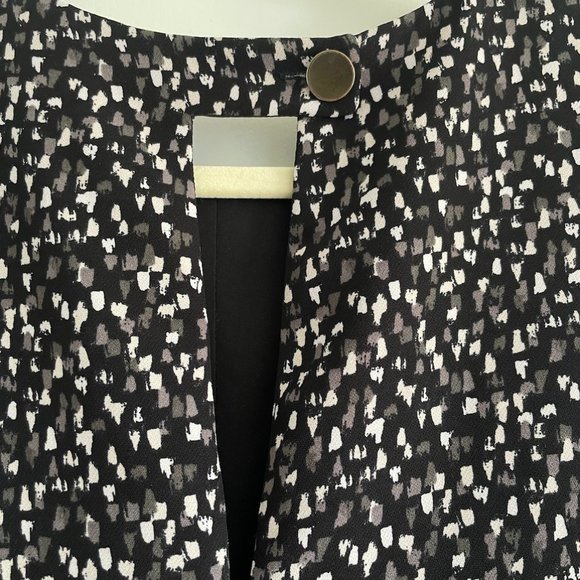 GAP Women's Black/White/Grey Sleeveless Flare Dress, Pockets, Size 6 - Picture 4 of 8